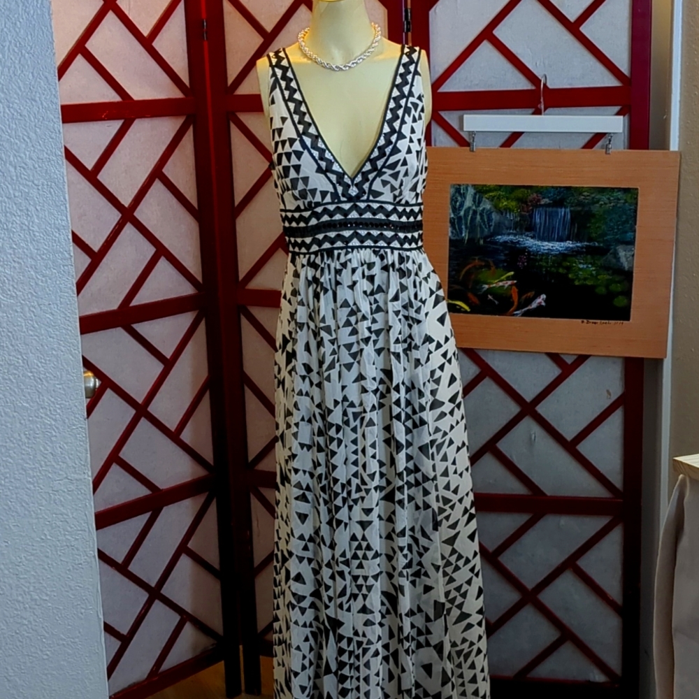 Silk BCBGMAXAZRIS Sequin Embellished Maxi